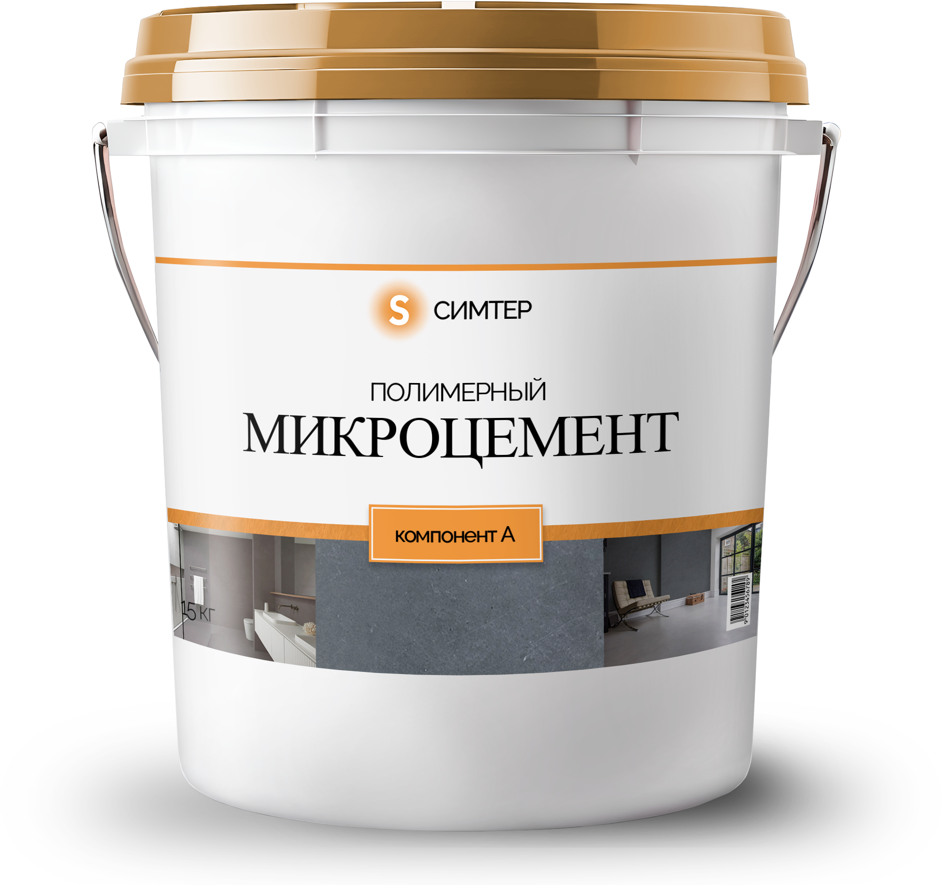Упаковка компонента А микроцемента Симтер