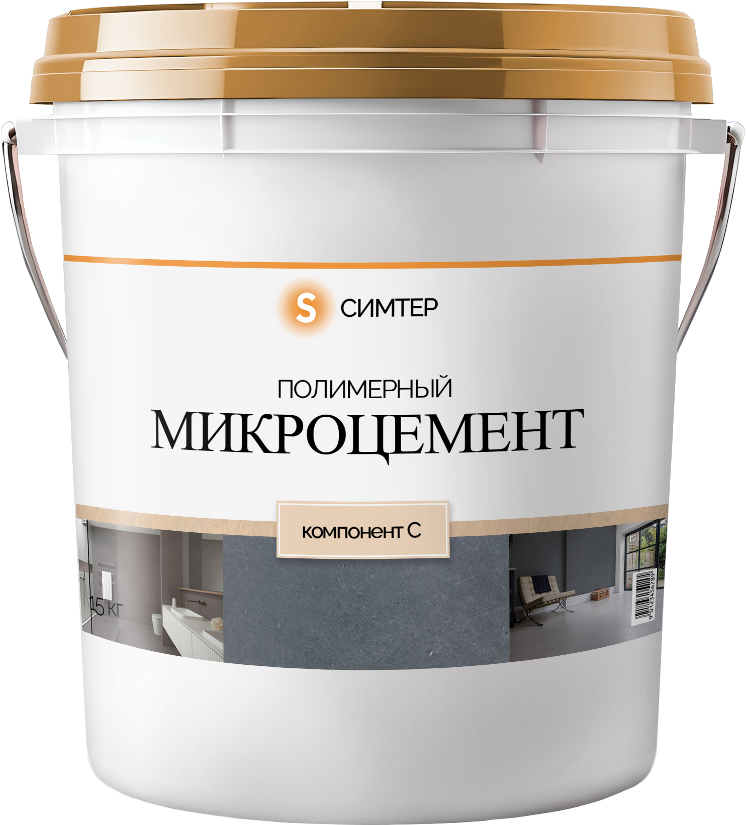 Упаковка защитного лака (компонент С) микроцемента Симтер